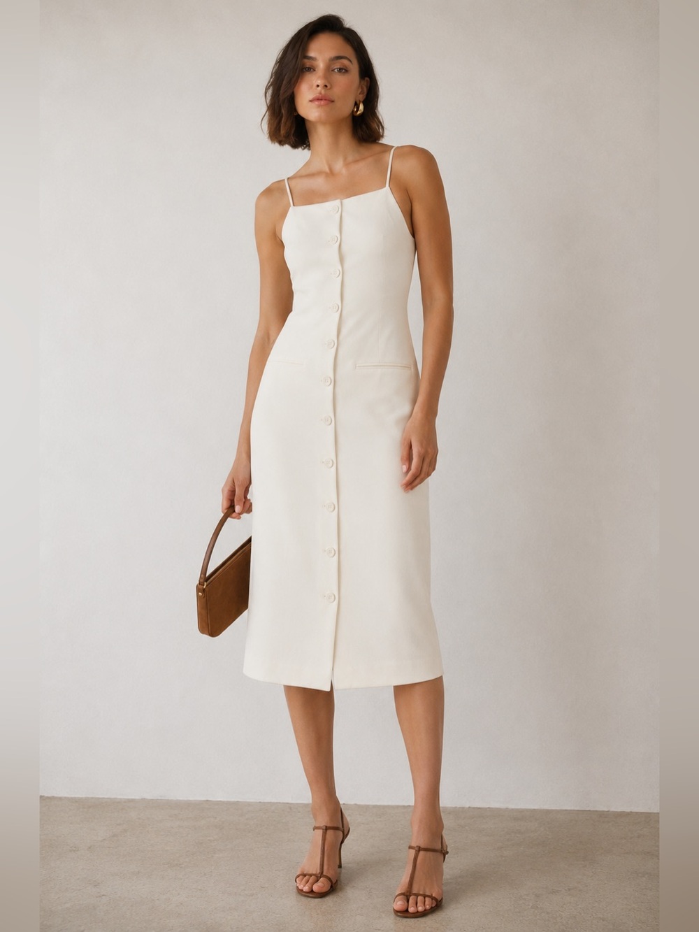 Staud Una Midi Dress